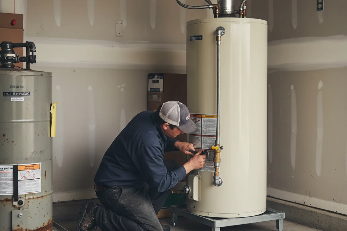 Water heater and shutoff valve replacement in Albrightsville